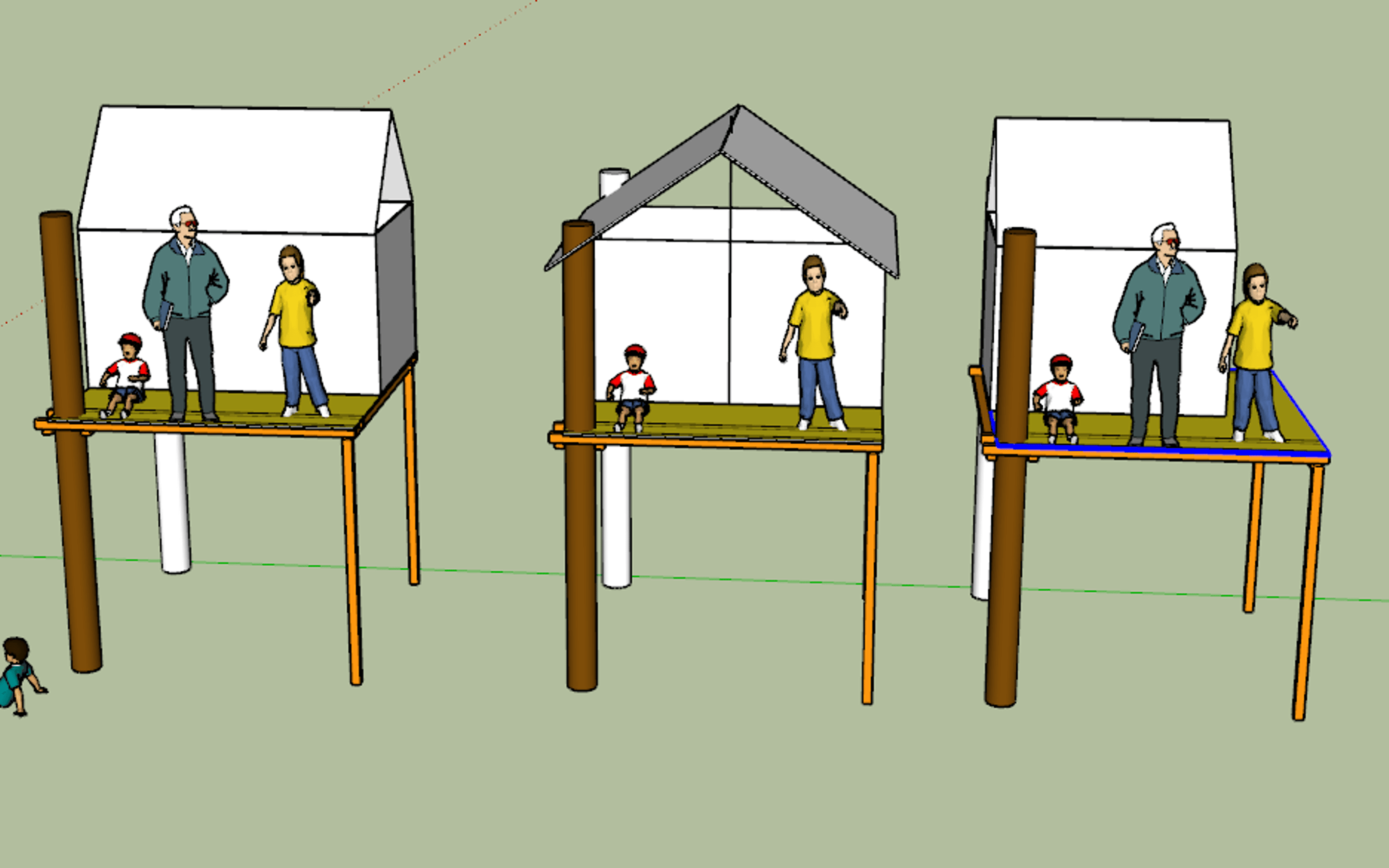 Skandynawski domek na drzewie: #1 Plan