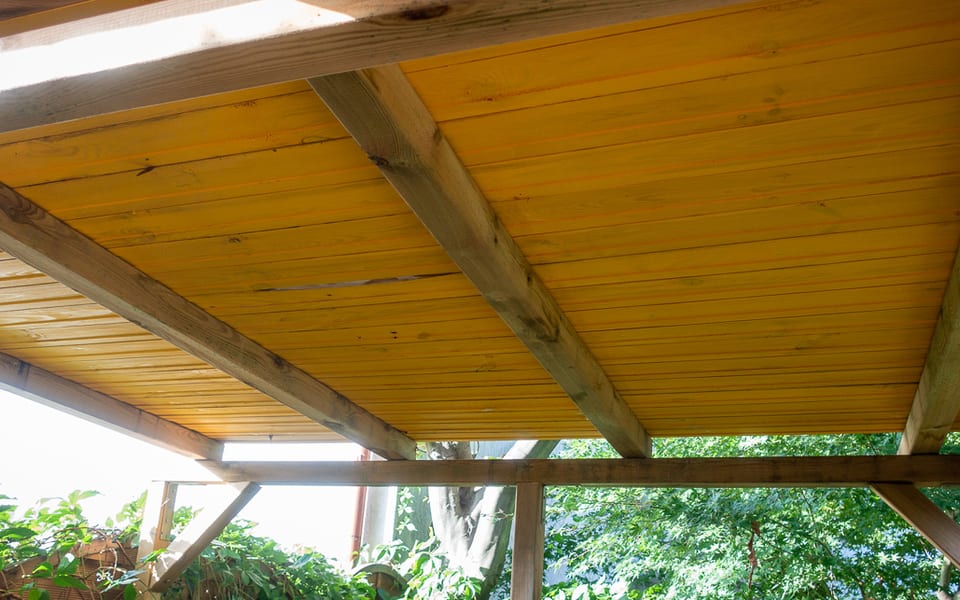 Skandynawski domek na drzewie: #2 Podest